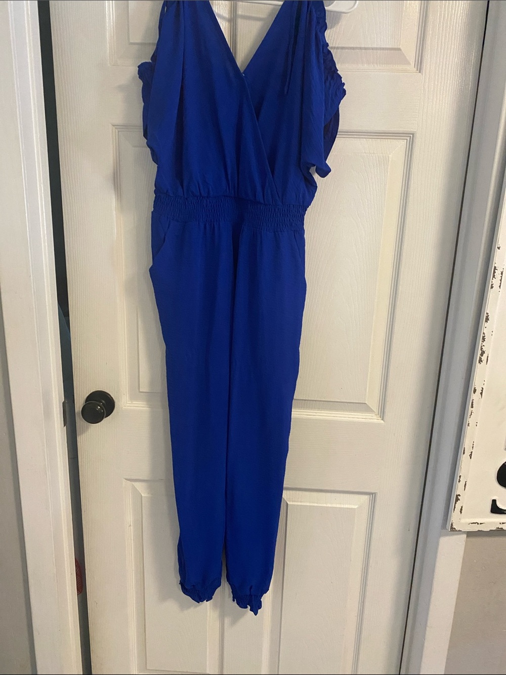 Royal Blue Sleeveless Jumpsuit